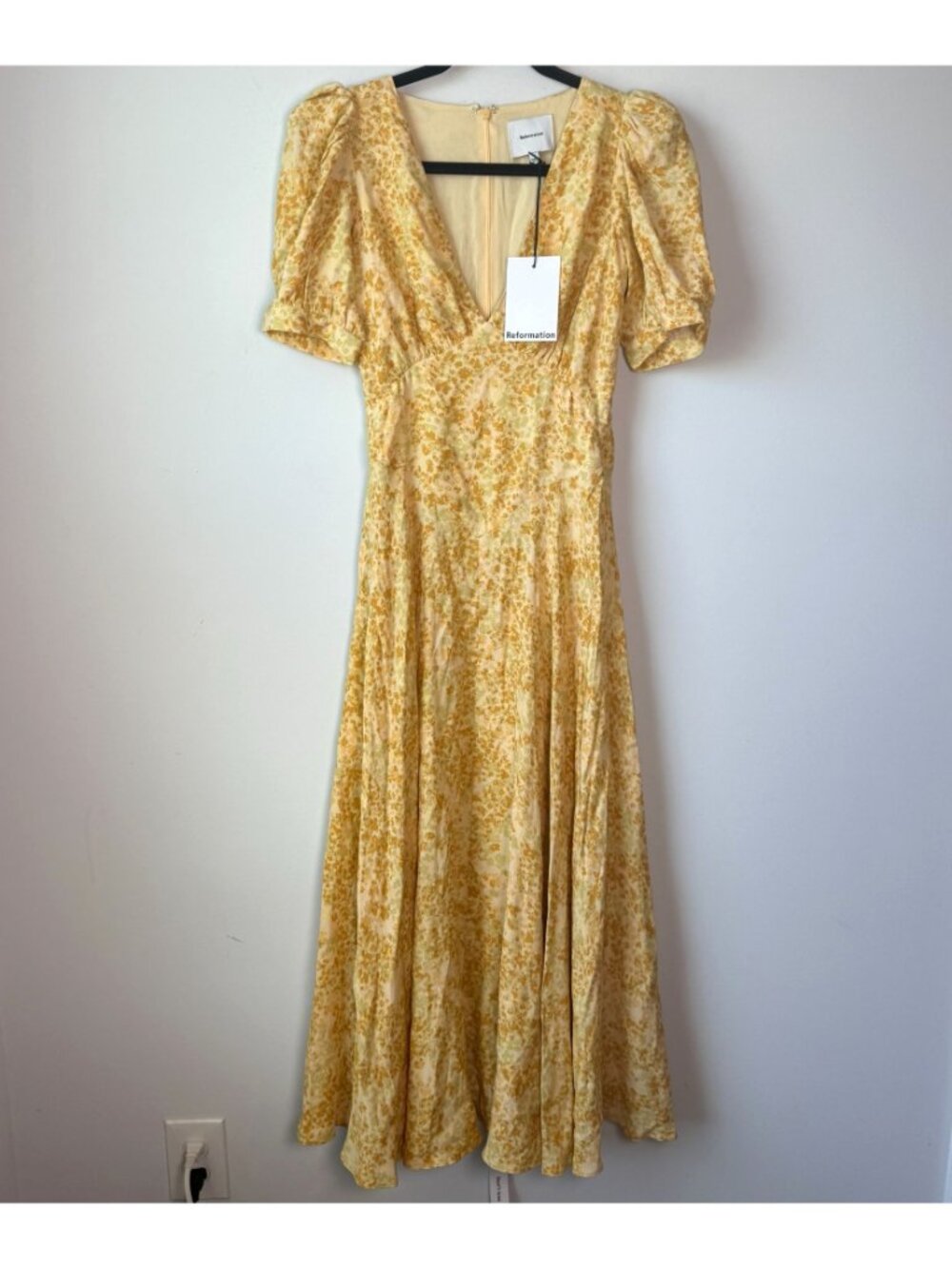 Reformation NWT Naira Maxi Dress Golden Meadow Size 0 Party Wedding Cocktail - Picture 3 of 10